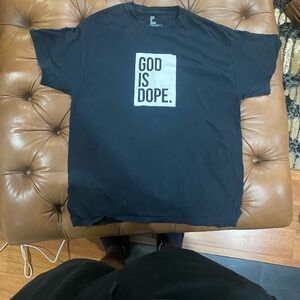 God Is Dope Black Short Sleeve Tee